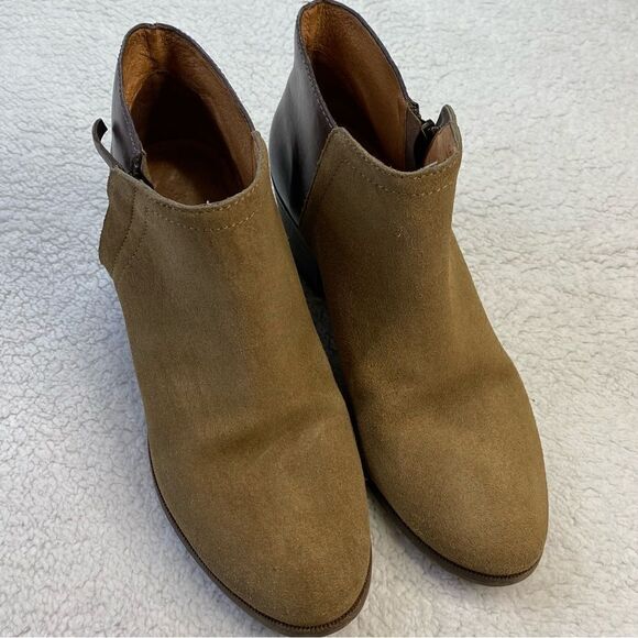 MADEWELL SUEDE AND LEATHER ANKLE BOOTIES  THE CAIT - Picture 2 of 10